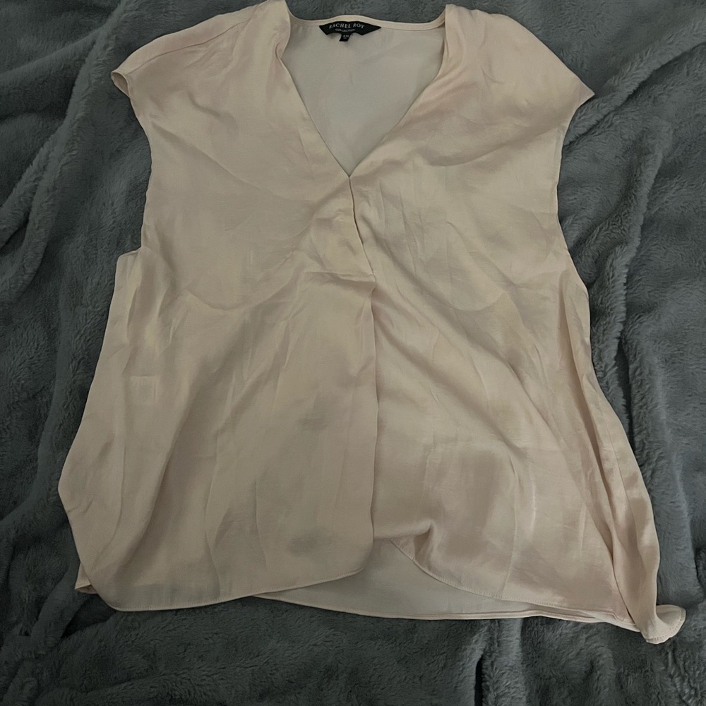 Rachel Roy collection Light Pink V-Neck Sleeveless top size XXL